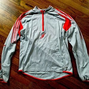 Adidas David Beckham ClimaCool Training Top Silver Red Size Medium